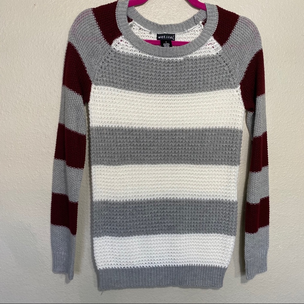 Wet Seal striped knit sweater